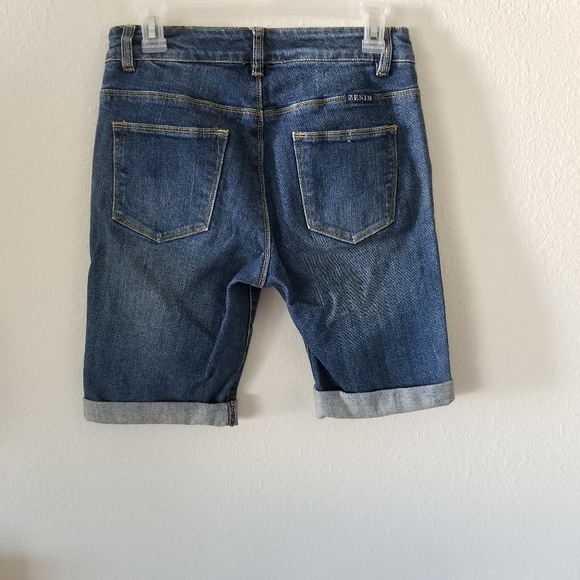 NOT FOR SALE TRADED*Zenim rolled cuff denim shorts - Picture 7 of 7